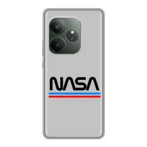 Силиконовый бампер с принтом "Наса" на RealMe Neo7 (Наса)