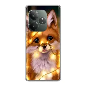 Чехол с Лисичкой для RealMe Neo7 (Новогодний лисенок)
