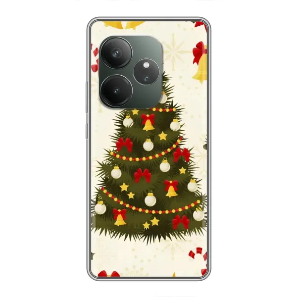 Чехол с рисунком «Новогодний принт» для RealMe Neo7