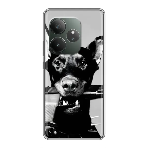 Чехол с рисунком «Опасный доберман» для RealMe Neo7