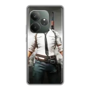 Силиконовый чехол с картинкой "Герой Pubg" на RealMe Neo7 (Пабг)