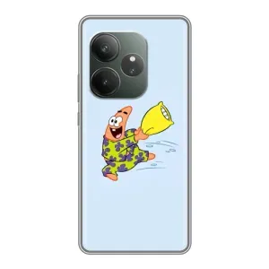 Чехлы с Патриком на RealMe Neo7 (Патрик с подушкой)