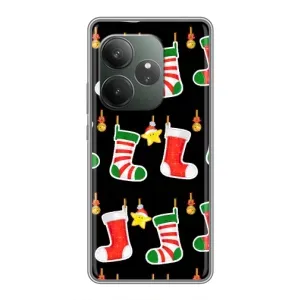 Силиконовый бампер на рождество для RealMe Neo7 (Рождественские подарки)