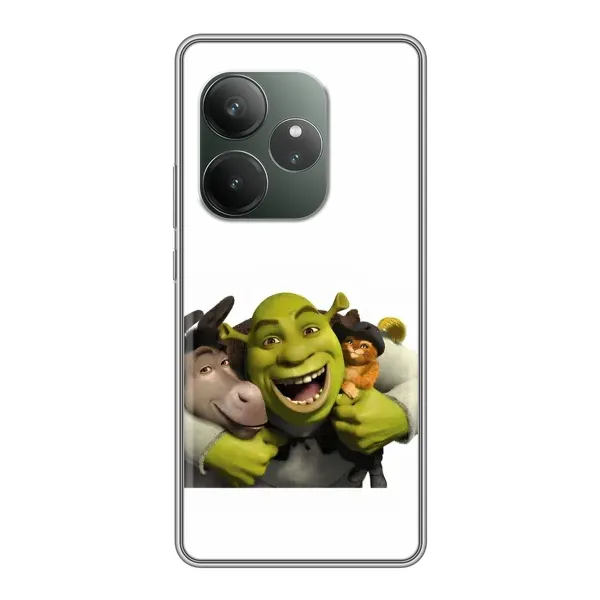 Чехол с рисунком «Шрек осел и кот» для RealMe Neo7 Чехол с рисунком «Шрек осел и кот» для RealMe Neo7