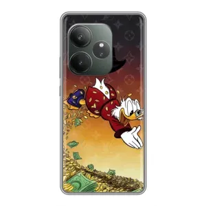 Силиконовый чехол для RealMe Neo7 (Скрудж Луи Виттон)