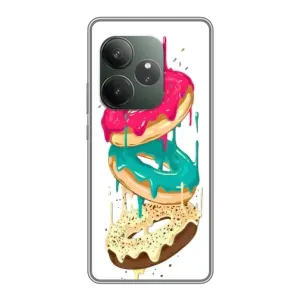 Чехол с изображением  вкусной еды для RealMe Neo7 (Сочные пончики)