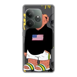 Чехол с рисунком «Teddy USA» для RealMe Neo7