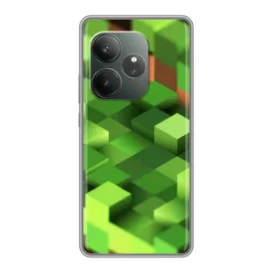 Чехлы для RealMe Neo7 (Персонажи Майн Крафт) (Текстура)