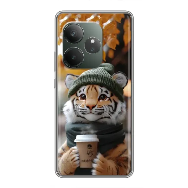 Чехол с рисунком «Тигр с кофе» для RealMe Neo7 Чехол с рисунком «Тигр с кофе» для RealMe Neo7