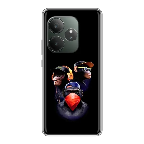 Чехол с рисунком «Три обезьяны» для RealMe Neo7