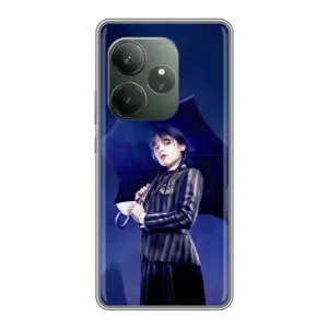 Чехол с рисунком «Уэнсдей с зонтом» для RealMe Neo7