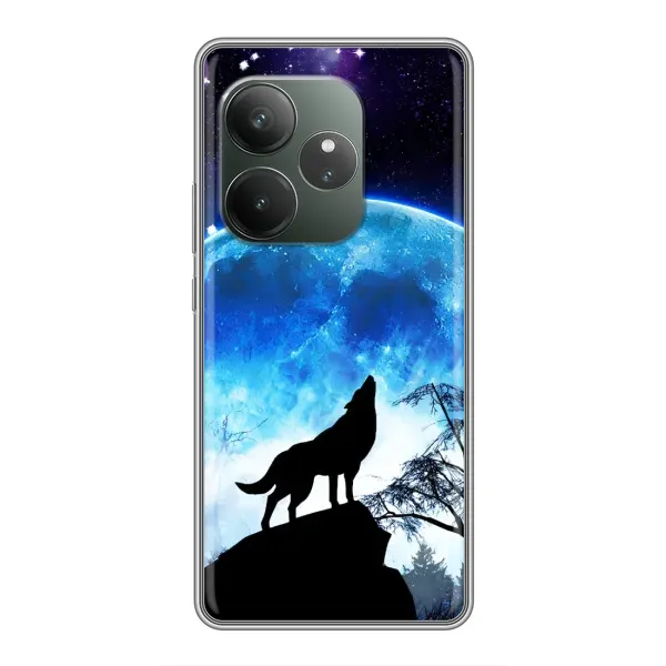 Чехол с рисунком «Воет на луну» для RealMe Neo7
