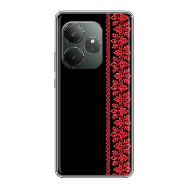 Чехол с рисунком «Вышиванка на черном» для RealMe Neo7