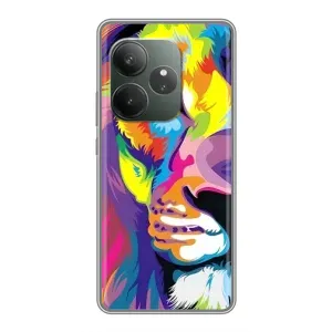 Чехол с картинкой на RealMe Neo7 (Яркий Лев)