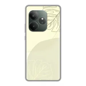 Чехол цветочный дизайн для RealMe Neo7 (Зелёный фон)