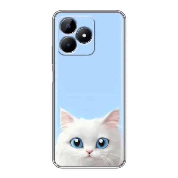 Чехол с рисунком «Белый кот» для Realme Note 50 Чехол с рисунком «Белый кот» для Realme Note 50