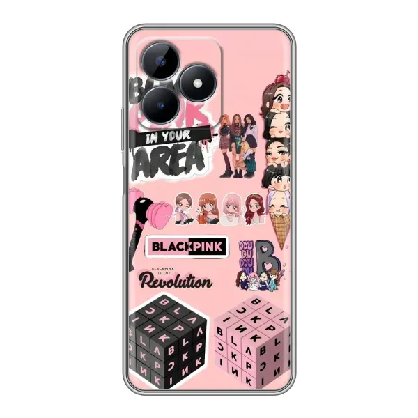 Чехол с рисунком «BLACK PINK коллаж» для Realme Note 50 Чехол с рисунком «BLACK PINK коллаж» для Realme Note 50