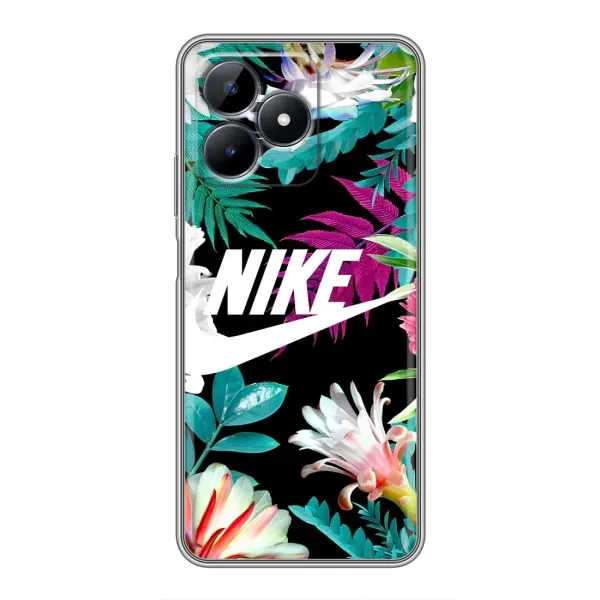 Чехол с рисунком «Цветочный Nike» для Realme Note 50 Чехол с рисунком «Цветочный Nike» для Realme Note 50