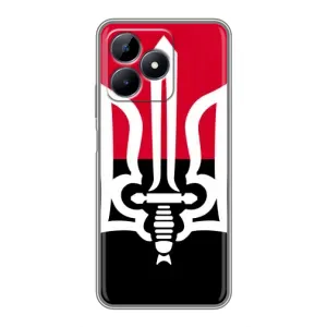 Чехлы УПА (Красно-Чёрный) на Realme Note 50 (Герб Украины)