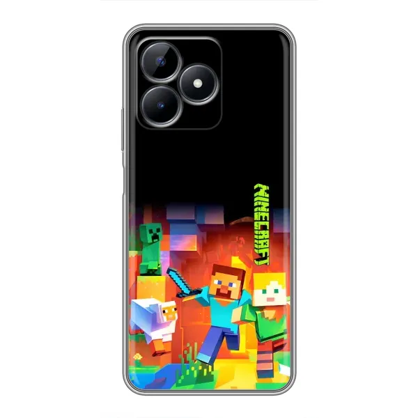 Чехол с рисунком «Герой Майнкрафт» для Realme Note 50 Чехол с рисунком «Герой Майнкрафт» для Realme Note 50