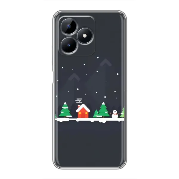 Чехол с рисунком «Город зимний» для Realme Note 50 Чехол с рисунком «Город зимний» для Realme Note 50