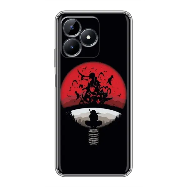 Чехол с рисунком «Итачи на черном» для Realme Note 50 Чехол с рисунком «Итачи на черном» для Realme Note 50