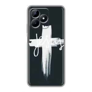 Чехлы для Реалми Ноут 50 (Крест Иисуса) (Jesus)