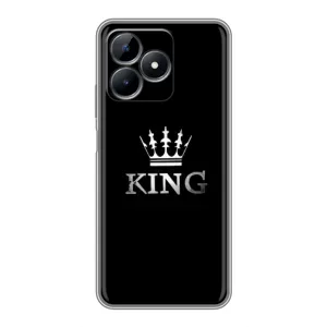 Чехол (Корона на чёрном фоне) для Реалми Ноут 50 (KING)