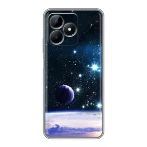 Чохол (ТПУ) з планетами на Realme Note 50 (Космічний вид)