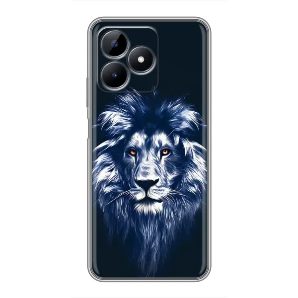 Чехол с рисунком «Лев - синий» для Realme Note 50 Чехол с рисунком «Лев - синий» для Realme Note 50