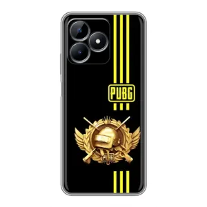 Чохол (TPU) з картинкою "Лого Пабг" на Реалмі Ноут 50 (Логотип PUPG)