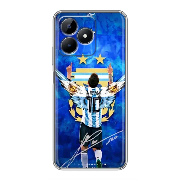 Чехол с рисунком «Месси Аргентина» для Realme Note 50 Чехол с рисунком «Месси Аргентина» для Realme Note 50
