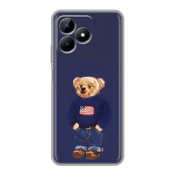 Чехол с рисунком «Мишка USA» для Realme Note 50