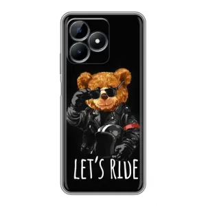 Чехлы Мишка Тедди для Реалми Ноут 50 (Модный Мишка)