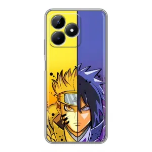 Купить Чехлы на телефон с принтом Anime для Realme Note 50 (Naruto Vs Sasuke)