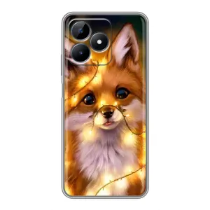 Чохол з Лисичкою для Realme Note 50 (Новорічне лисеня)