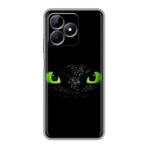 Чехол дракон Беззубик для Realme Note 50 (Глаза Беззубика)