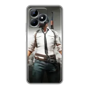 Чохол з картинкою "Герой Pubg" на Realme Note 50 (Пабг)