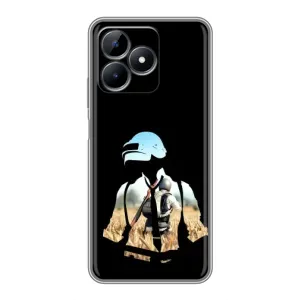 Чохол з картинкою "Герой Pubg" на Realme Note 50 (Пубг мен)