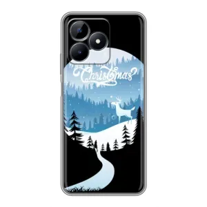 Силіконовий бампер на різдво для Realme Note 50 (Різдвяний Олень)