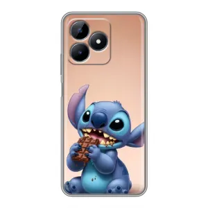 Чехол с рисунком Стич для Realme Note 50 (Стич с шоколадом)