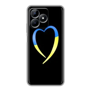 Силиконовый Чехол на Realme Note 50 (Я-Украина) (Украинское сердце)