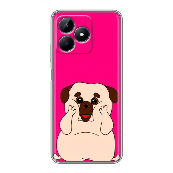 Чехол с рисунком «Веселый Мопсик» для Realme Note 50 Чехол с рисунком «Веселый Мопсик» для Realme Note 50