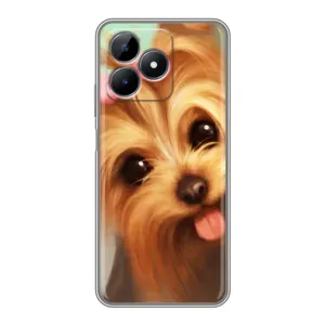 Чохол (ТПУ) Милі песики для Realme Note 50 (Йоркширський тер'єр)