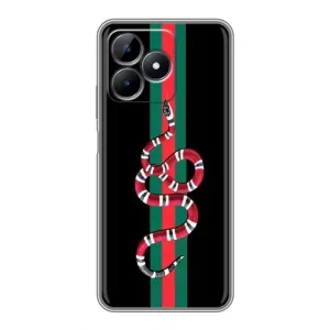 Чехлы Бренд GUCCI для Realme Note 50 (Змей Гуччи)