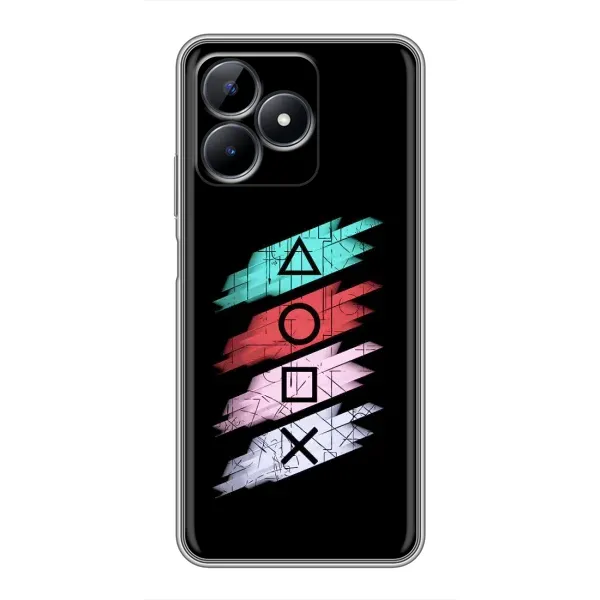Чехол с рисунком «Значки Sony» для Realme Note 50 Чехол с рисунком «Значки Sony» для Realme Note 50