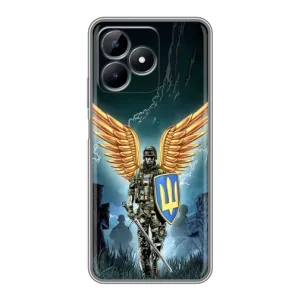 Патриотический Чехол для Realme Note 50 (ЗСУ з крильями)
