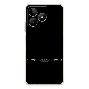 Силіконовий бампер з картинкою машини на Realme Note 60 (Сілует Audi)