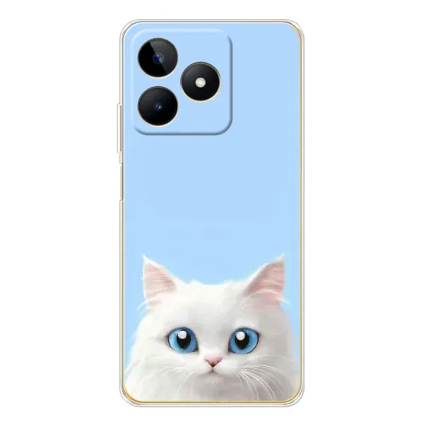 Чехол с рисунком «Белый кот» для Realme Note 60 Чехол с рисунком «Белый кот» для Realme Note 60