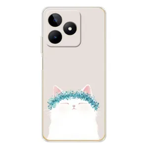 Чехол на тематику: Коты для Realme Note 60 (Белый котик)